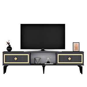 150 Cm Ni̇l Tv Sehpasi (alt Modül) Antrasi̇t-altin
