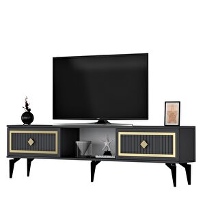 150 Cm Ni̇l Tv Sehpasi (alt Modül) Antrasi̇t-altin