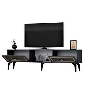 150 Cm Ni̇l Tv Sehpasi (alt Modül) Antrasi̇t-altin