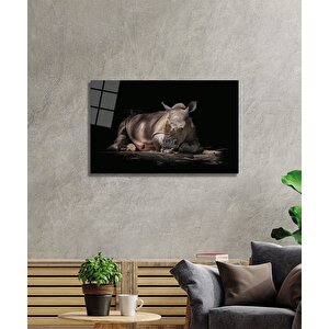 Gergedan Cam Tablo 110x70 cm