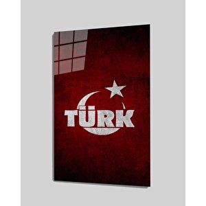 Türk Yazılı Cam Tablo 50x70 cm