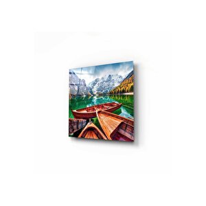 Kayık Cam Tablo 30x30 cm