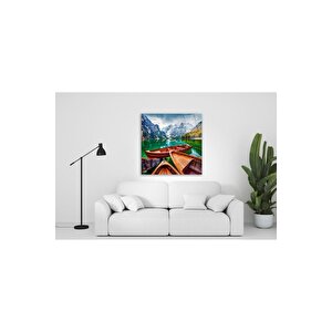 Kayık Cam Tablo 30x30 cm