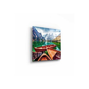 Kayık Cam Tablo 30x30 cm