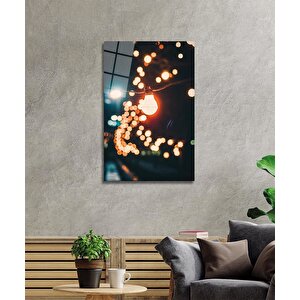 Sarı Işık Cam Tablo Yellow Light 36x23 cm