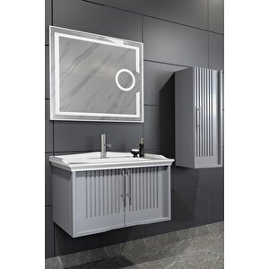 Sagra 80 Cm Banyo Dolabi  Gri̇ - Boy Dolap Hari̇ç