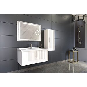 Sagra 100 Cm Banyo Dolabi  Beyaz - Boy Dolap Dahi̇l