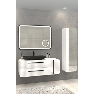 Anemon 110 Cm Banyo Dolabi  Beyaz - Boy Dolap Dahi̇l