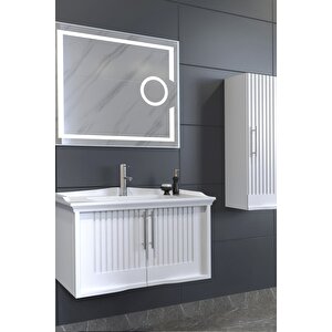 Sagra 80 Cm Banyo Dolabi  Beyaz - Boy Dolap Hari̇ç