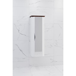 Brezza 130 Cm Masi̇f Tezgah Beyaz Lavabolu Banyo Dolabi - Raf Ve Boy Dolap Modül Dahi̇l