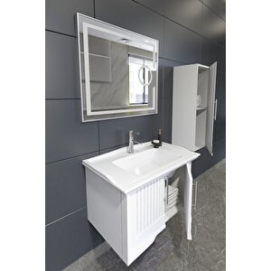 Sagra 80 Cm Banyo Dolabi  Beyaz - Boy Dolap Dahi̇l