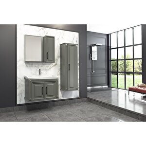 Mi̇lano 80 Cm Banyo Dolabi Anrasi̇t - Boy Dolap Hari̇ç