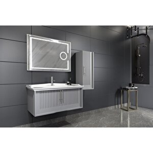 Sagra 100 Cm Banyo Dolabi  Gri̇ - Boy Dolap Dahi̇l
