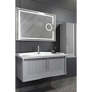 Sagra 100 Cm Banyo Dolabi  Gri̇ - Boy Dolap Hari̇ç