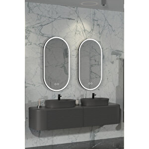Siesta Duo 184 Cm Banyo Dolabi  Antrasi̇t - Boy Dolap Hari̇ç