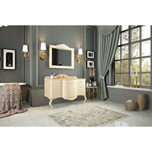 Si̇ena 120 Cm Banyo Dolabi - Sedef Krem