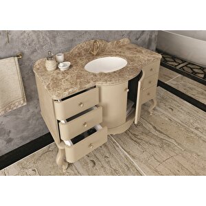 Si̇ena 120 Cm Banyo Dolabi - Sedef Krem