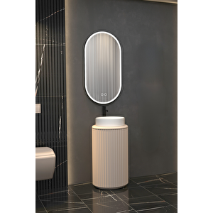 Lotus 42 Cm Beyaz Lavabolu Banyo Dolabi  Vi̇zon - Raf Modül Hari̇ç