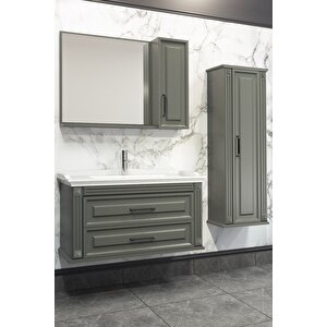 Moskova 100 Cm Banyo Dolabi Anrasi̇t - Boy Dolap Hari̇ç
