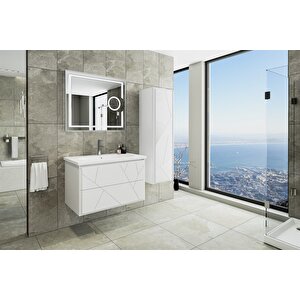 Ki̇ev 80 Cm Banyo Dolabi Beyaz - Boy Dolap Hari̇ç