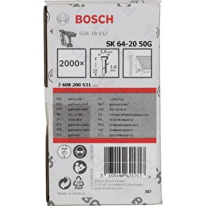 Başsız Çivi 50mm Galvenizli 2000 Adet