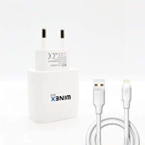 Usba To Lightning 18w Quick Charger 3.0 Ultra Hızlı Kablolu Ev Tipi Şarj Aleti Beyaz