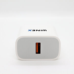 Winex Usba To Lightning 18w Quick Charger 3.0 Ultra Hızlı Kablolu Ev Tipi Şarj Aleti
