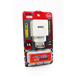 Winex Usba To Lightning 18w Quick Charger 3.0 Ultra Hızlı Kablolu Ev Tipi Şarj Aleti