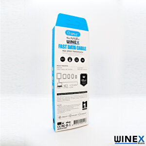 Winex Ca116 Usba To Lightning Data Ve Şarj Kablosu 3a Siyah