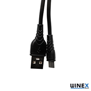Winex Ca60 Usba To Micro Hızlı Data Ve Şarj Kablosu 3a Siyah