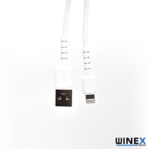 Winex Ca116 Usba To Lightning Data Ve Şarj Kablosu 3a Beyaz