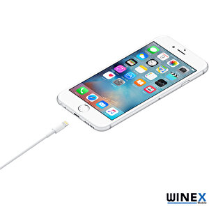 Winex 3a Usba To Lightning Data Ve Şarj Kablosu Beyaz