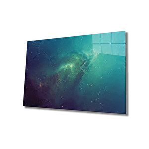 Evren Uzay Cam Tablo Universe 110x70 cm