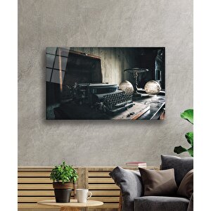 Daktilo Cam Tablo Typewriter 36x23 cm