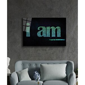 İllüstrasyon Cam Tablo Illustration Art 110x70 cm