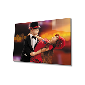 Dans Eden Çocuklar Cam Tablo Dancing Kids Table 90x60 cm