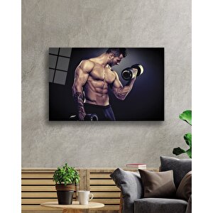 Spor Fıtnes Cam Tablo Sports Fitness 50x70 cm