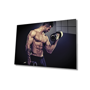 Spor Fıtnes Cam Tablo Sports Fitness 110x70 cm