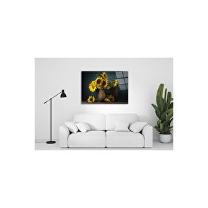 Ayçiçekleri Cam Tablo 50x70 cm