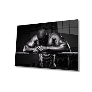 Spor Fıtnes Cam Tablo Sports Fitness 36x23 cm