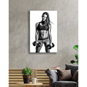 Spor Fıtnes Cam Tablo Sports Fitness 50x70 cm