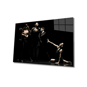 Dansçılar Cam Tablo 90x60 cm