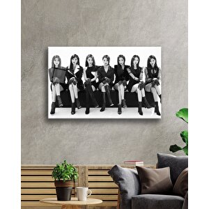 Siyah Beyaz İnsan Fotoğrafları Cam Tablo 50x70 cm