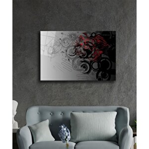 İllüstrasyon Cam Tablo Illustration Art 36x23 cm