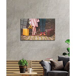 Sevgililer Cam Tablo 36x23 cm