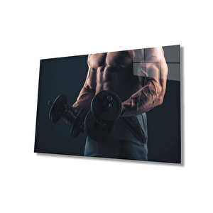 Spor Fıtnes Cam Tablo Sports Fitness 50x70 cm