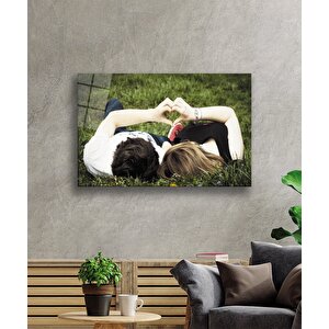 Sevgililer Aşk Cam Tablo 50x70 cm