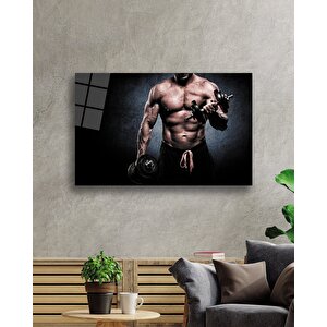 Spor Fıtnes Cam Tablo Sports Fitness 36x23 cm