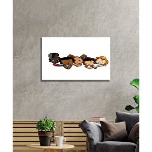 Çocuklar Cam Tablo 50x70 cm