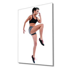 Spor Fıtnes Cam Tablo Sports Fitness 36x23 cm